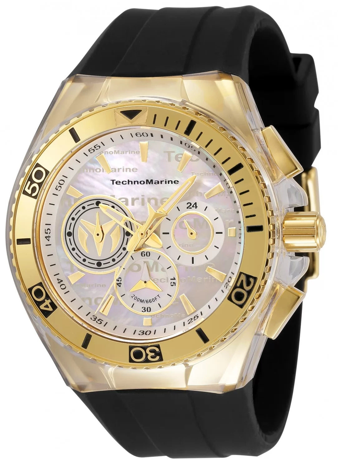 Technomarine Men's TM-120022 Cruise Quartz Chronograph Silver, White Dial Watch