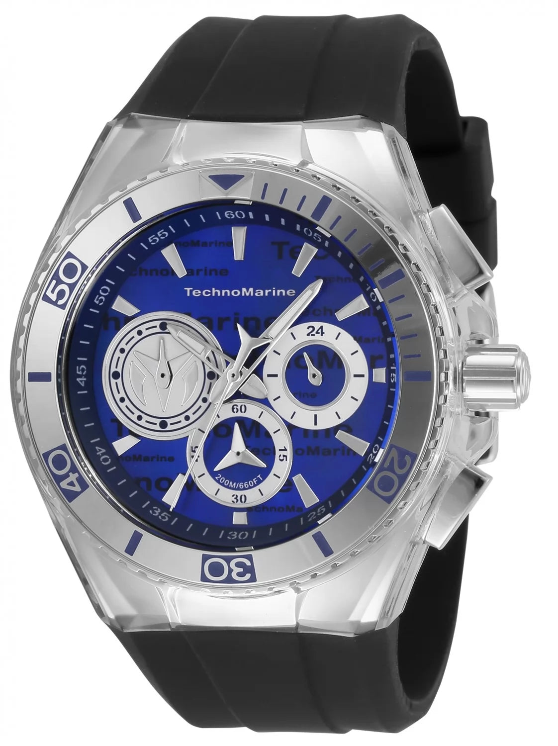 Technomarine Women's TM-120024 Cruise Quartz Chronograph Silver, Blue Dial Watch