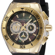 Technomarine Men's TM-120025 Cruise Quartz Chronograph Silver, Black Dial Watch