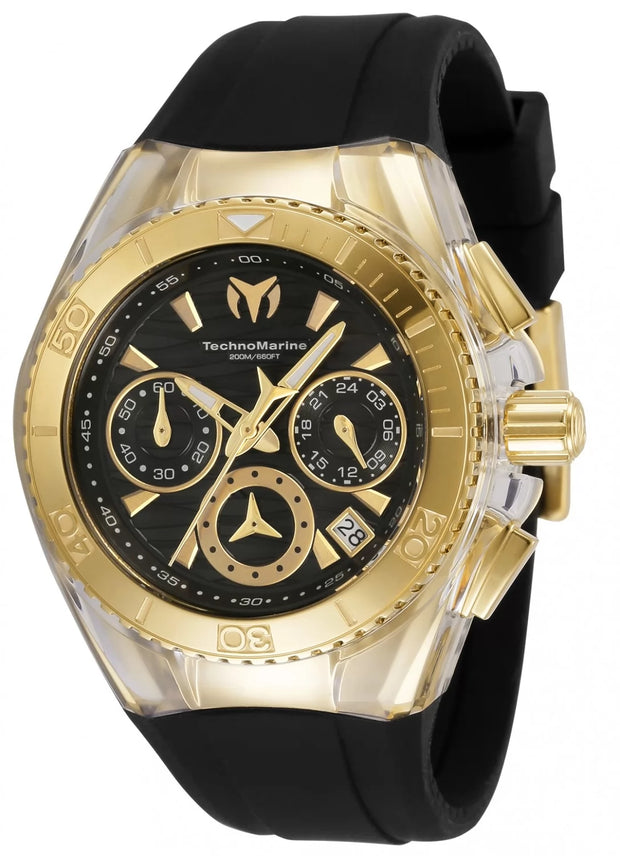 Technomarine Women's TM-120036 Cruise Quartz Chronograph Black Dial Watch