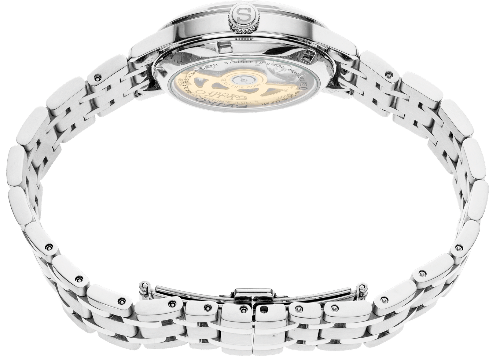 SEIKO SRP839 Presage Stainless Steel Pink Dial Women's Watch