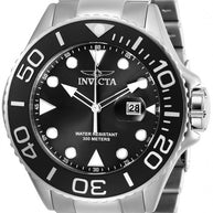 Invicta Men's 28765 Pro Diver Quartz 3 Hand Black Dial Watch