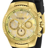 Technomarine Women's TM-220072 Manta Quartz Chronograph Gold Dial Watch