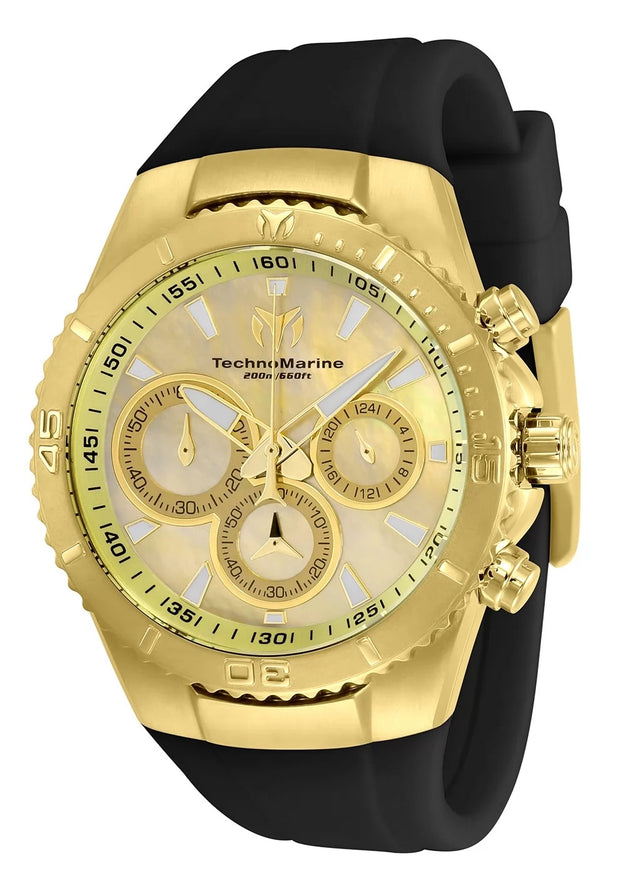 Technomarine Women's TM-220072 Manta Quartz Chronograph Gold Dial Watch