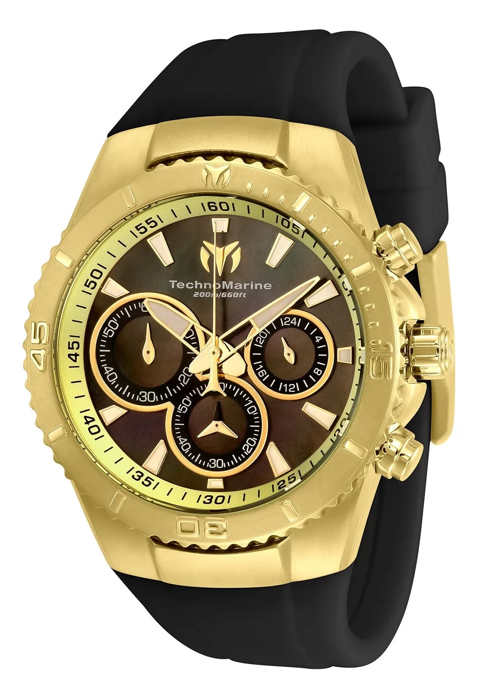 Technomarine Men's TM-220073 Manta Quartz Chronograph Black Dial Watch
