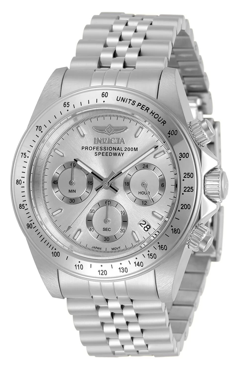 Invicta Men's 30988 Speedway Quartz Chronograph Silver Dial Watch