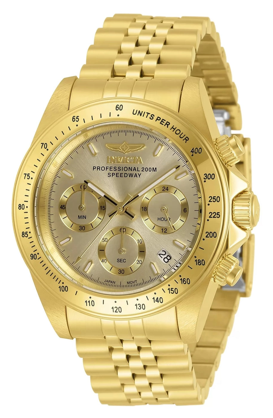 Invicta Men's 30997 Speedway Quartz Chronograph Gold Dial Watch