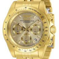 Invicta Men's 30997 Speedway Quartz Chronograph Gold Dial Watch