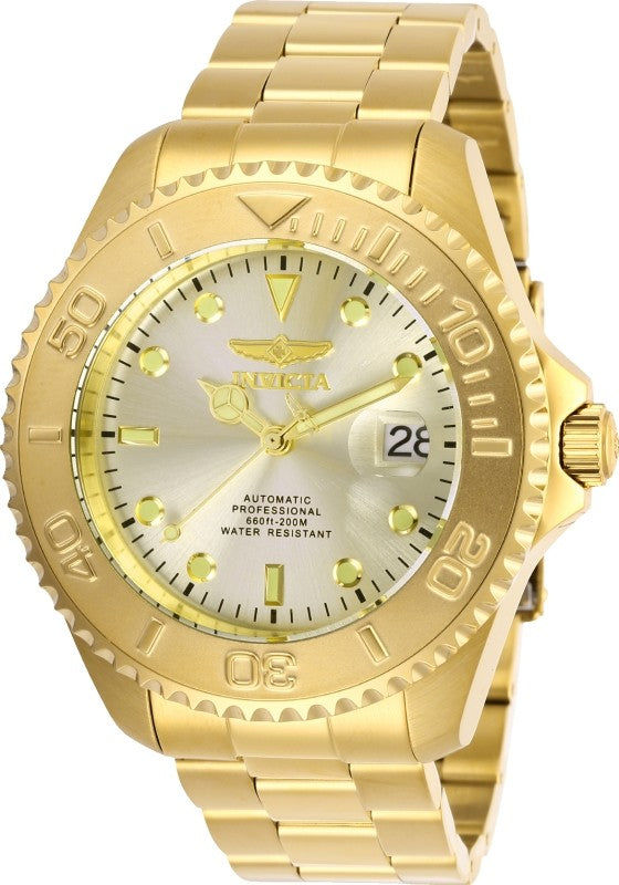 Invicta Men's 28950 Pro Diver Automatic 3 Hand Champagne Dial Watch