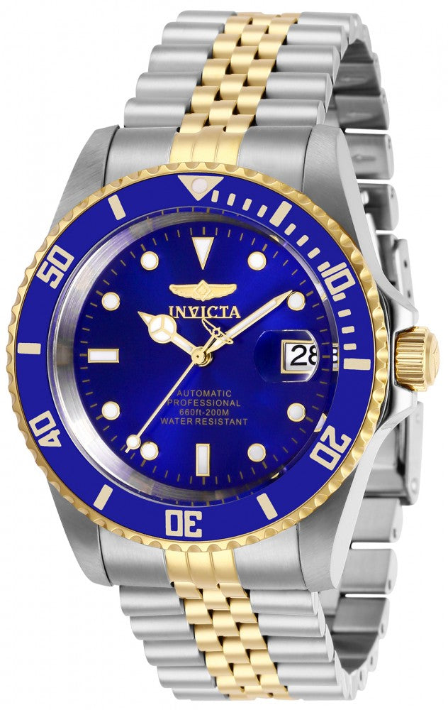 Invicta Men's 29182 Pro Diver Automatic 3 Hand Blue Dial Watch