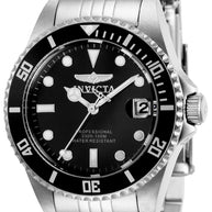 Invicta Women's 29186 Pro Diver Quartz 3 Hand Black Dial Watch
