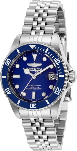 Invicta Women's 29187 Pro Diver Quartz 3 Hand Blue Dial Watch