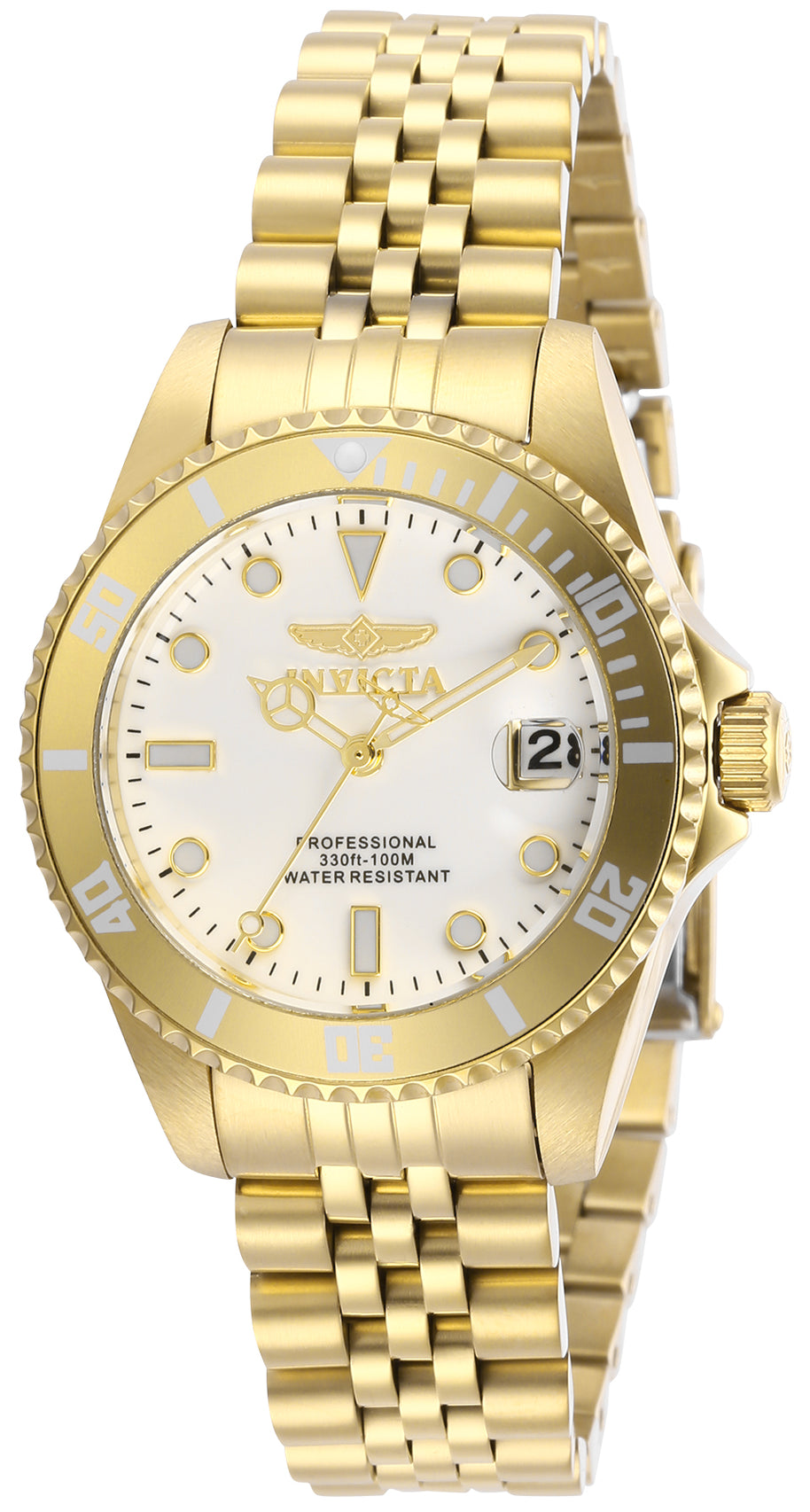 Invicta Women's 29192 Pro Diver Quartz 3 Hand White Dial Watch