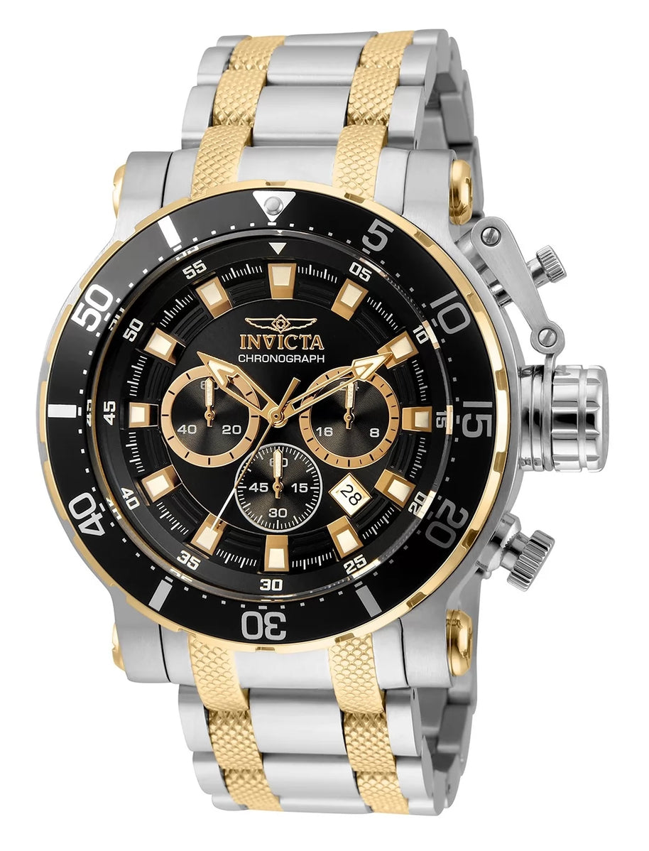 Invicta Men's 32712 Coalition Forces Quartz VD53 Gold, Black Dial Watch