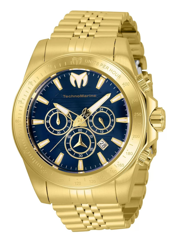 Technomarine Men's TM-220149 Manta Quartz Chronograph Blue Dial Watch