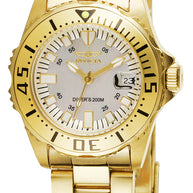 Invicta Women's 2963 Pro Diver Quartz 3 Hand Champagne Dial Watch