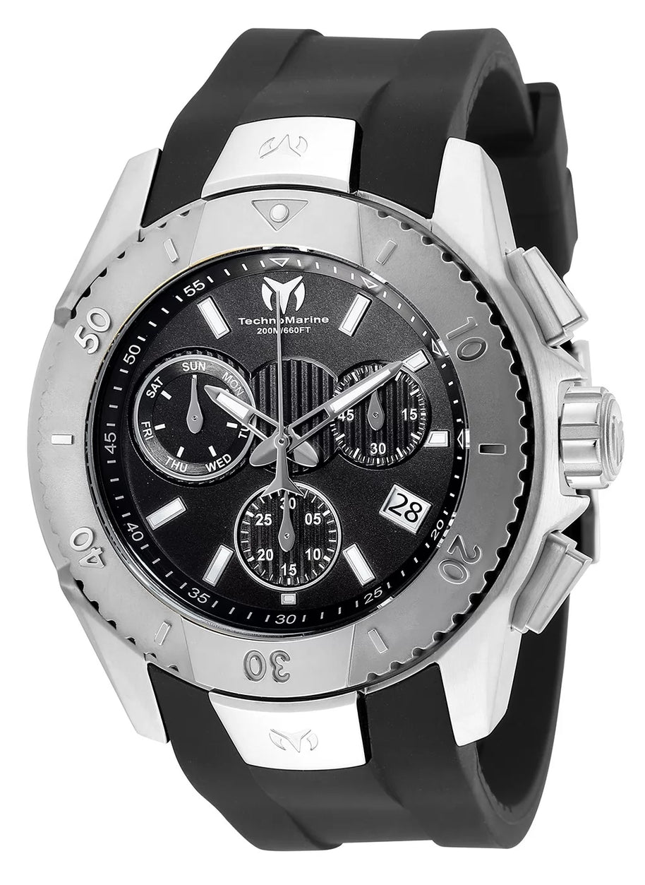 Technomarine Men's TM-620001 UF6 Quartz Black Dial Watch