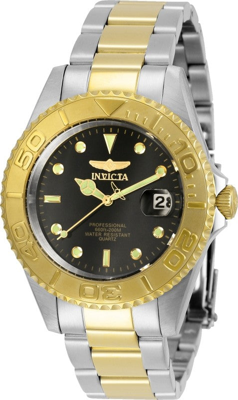 Invicta Men's 29941 Pro Diver Quartz 3 Hand Black Dial Watch