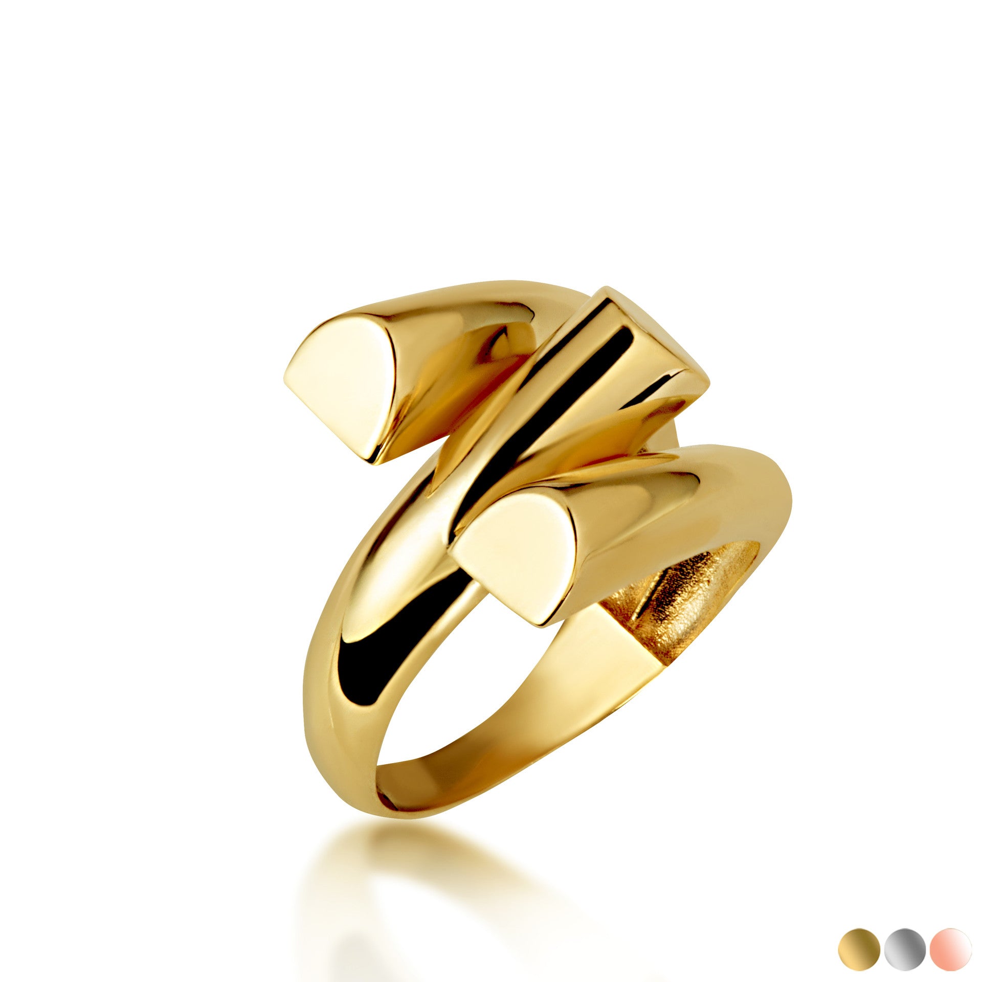 Gold Wraparound Band Ring (Available in Yellow/Rose/White Gold)