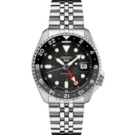 Seiko 5 SSK001 - Sports Automatic GMT Watch with Black Dial