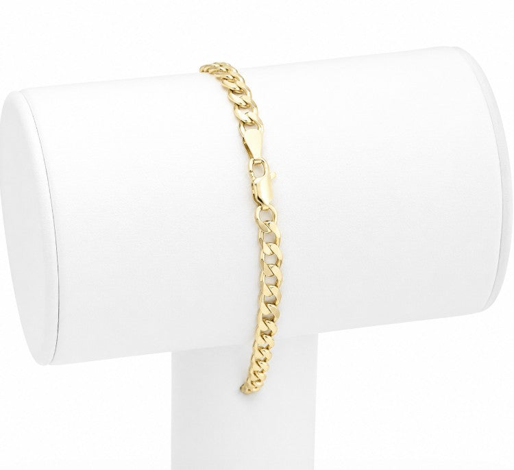 14K Yellow Gold Curb Cuban Chain
