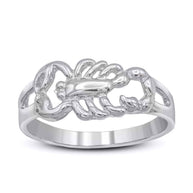 Gold Sideways Scorpion Ring (Available in Yellow/Rose/White Gold)