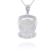 Silver Firefighter Logo 