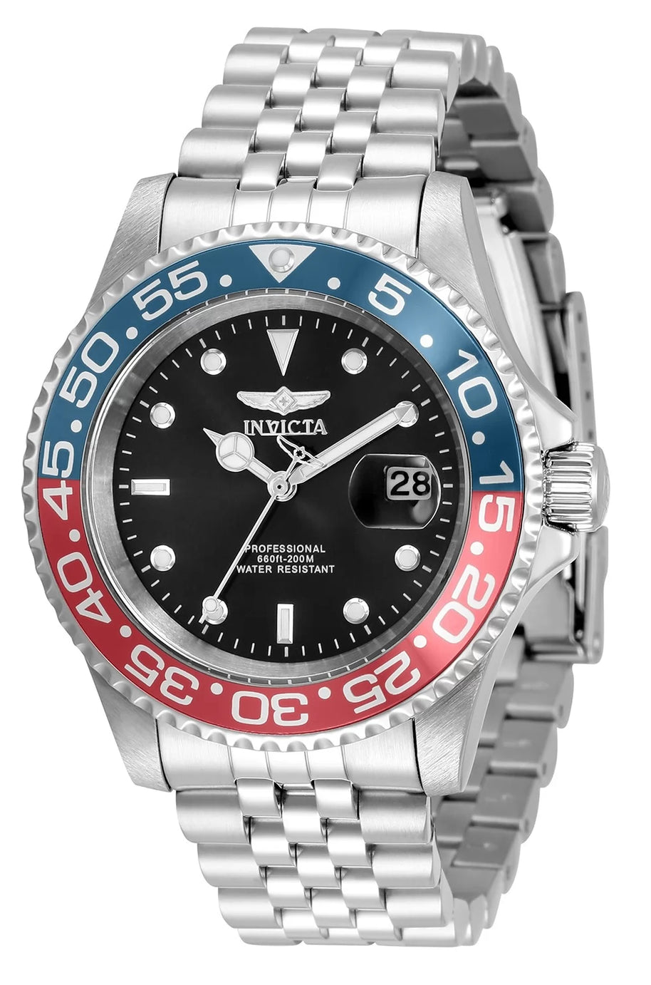 Invicta Men's 34102 Pro Diver Quartz 3 Hand Black Dial Watch