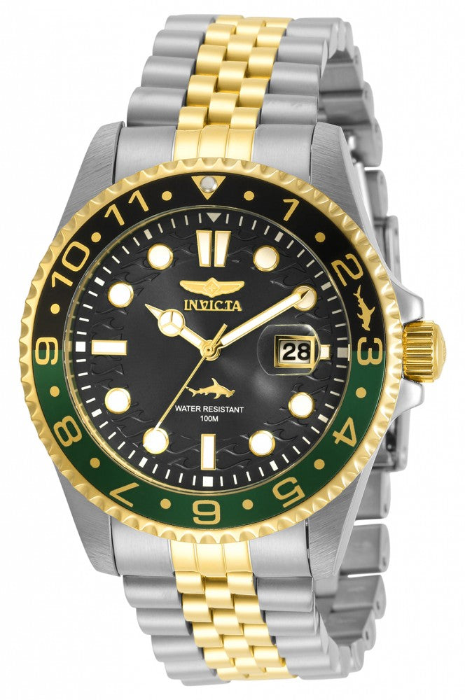 Invicta Men's 30625 Pro Diver Quartz 3 Hand Black Dial Watch