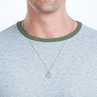 .925 Sterling Silver Owl Medallion Pendant Necklace