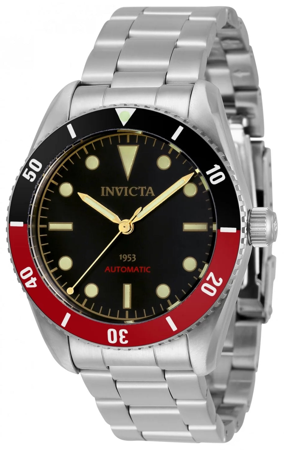 Invicta Men's 34334 Pro Diver  Automatic 3 Hand Black Dial Watch