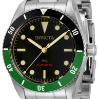 Invicta Men's 34335 Pro Diver Automatic 3 Hand Black Dial Watch