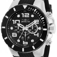 Invicta Men's 30776 Pro Diver Quartz 3 Hand Black Dial Watch