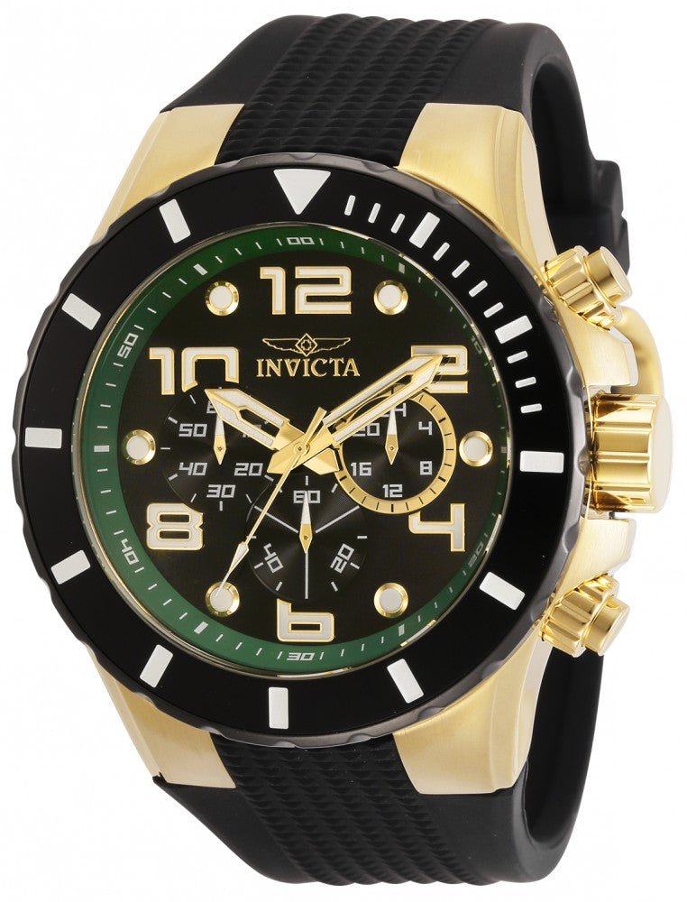 Invicta Men's 30777 Pro Diver Quartz 3 Hand Black Dial Watch