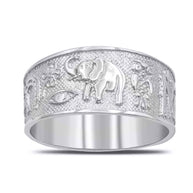Gold Good Luck Band Ring (Available in Yellow/Rose/White Gold)