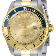 Invicta Men's 30948 Pro Diver Quartz 3 Hand Gold Dial Watch