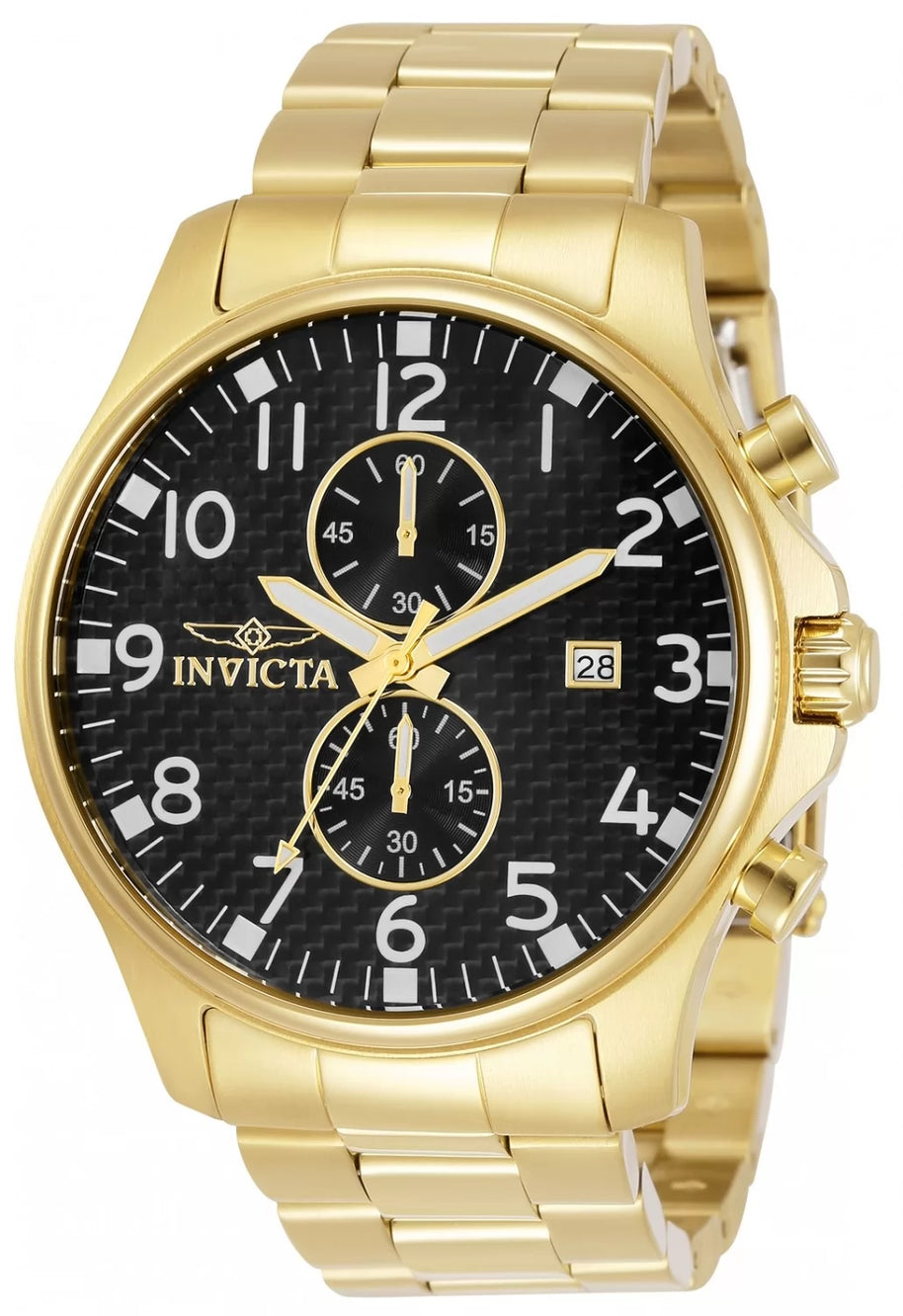 Invicta Women's 0382 Specialty Quartz Chronograph Black Dial Watch