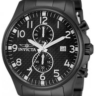 Invicta 0383 Specialty Quartz Chronograph Black Dial Watch