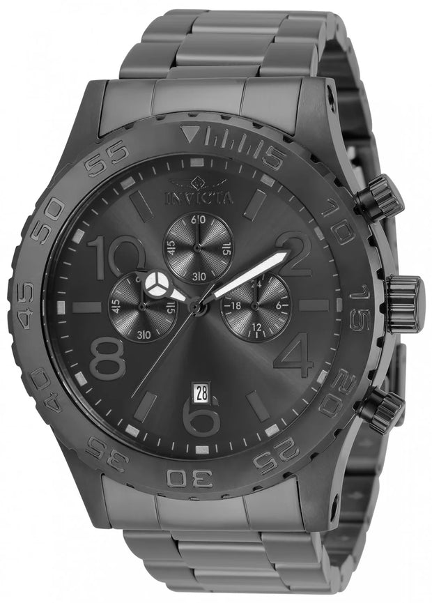 Invicta Men's 1272 Specialty Quartz Chronograph Gunmetal Dial Watch