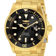 Invicta Men's 33271 Pro Diver Quartz 3 Hand Black Dial Watch