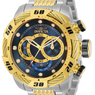 Invicta Men's 34160 Speedway Quartz Multifunction Blue, Gold Dial Watch