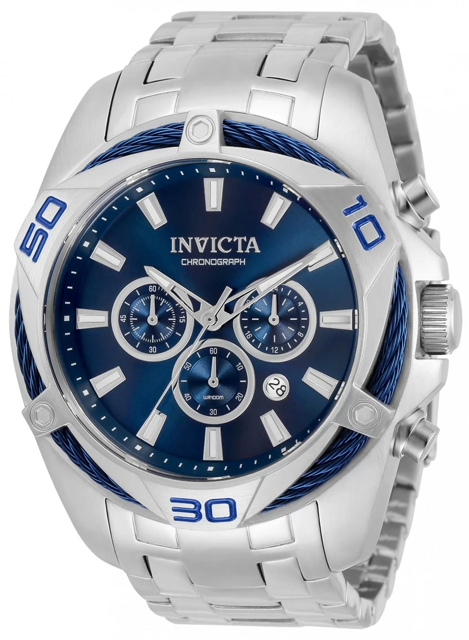 Invicta Men's 32373 Bolt Quartz Chronograph Blue Dial Watch