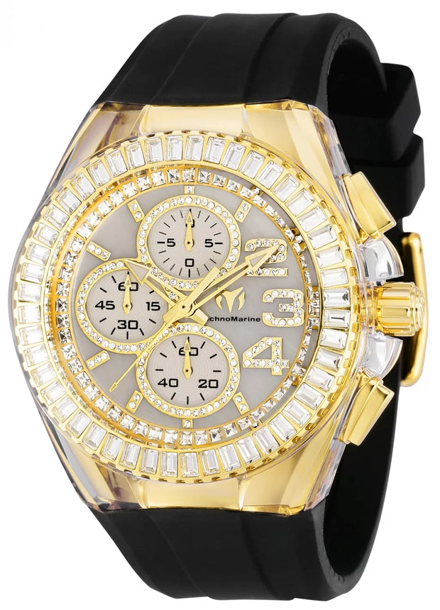 Technomarine Men's TM-118075 Cruise Automatic Chronograph Blue Dial Watch