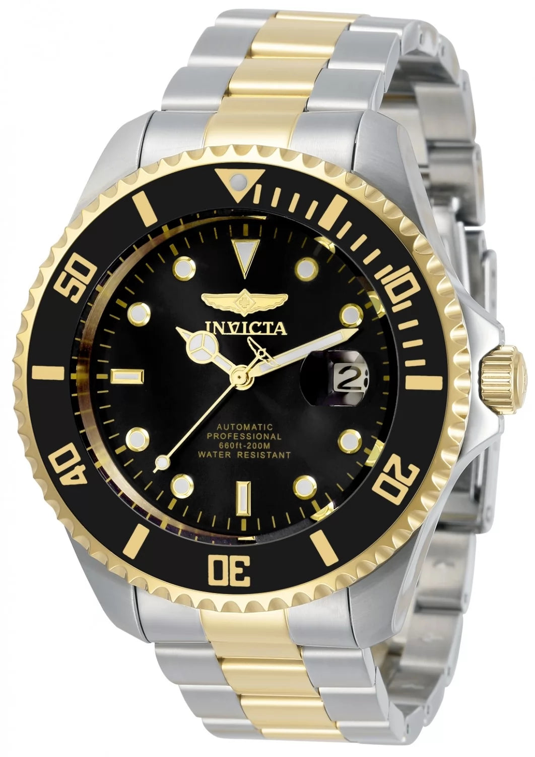 Invicta Men's 34041 Pro Diver Automatic 3 Hand Black Dial Watch