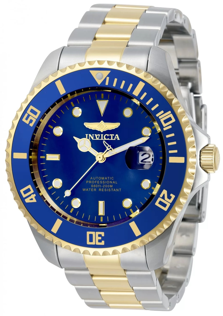 Invicta Men's 34042 Pro Diver Automatic 3 Hand Blue Dial Watch