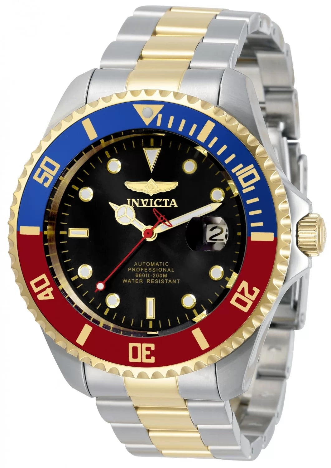 Invicta Men's 34043 Pro Diver Automatic 3 Hand Black Dial Watch