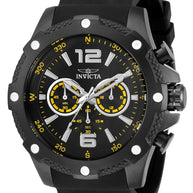 Invicta Men's 34021 I-Force Quartz Chronograph Black, Yellow Dial Watch
