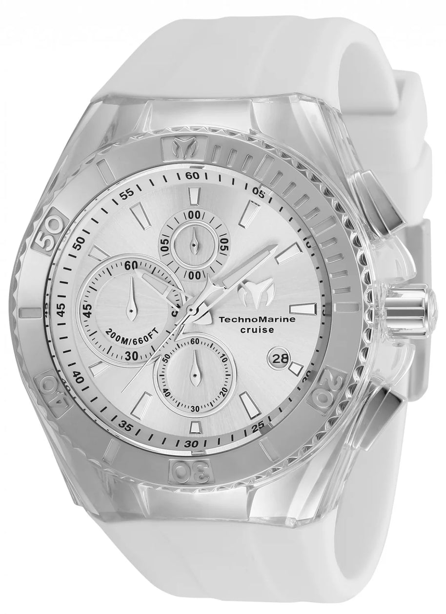 Technomarine Men's TM-115215 Cruise Quartz 3 Hand Silver Dial Watch
