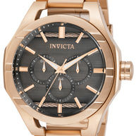 Invicta Men's 31834 Bolt Quartz Chronograph Rose Gold, Charcoal Dial Watch