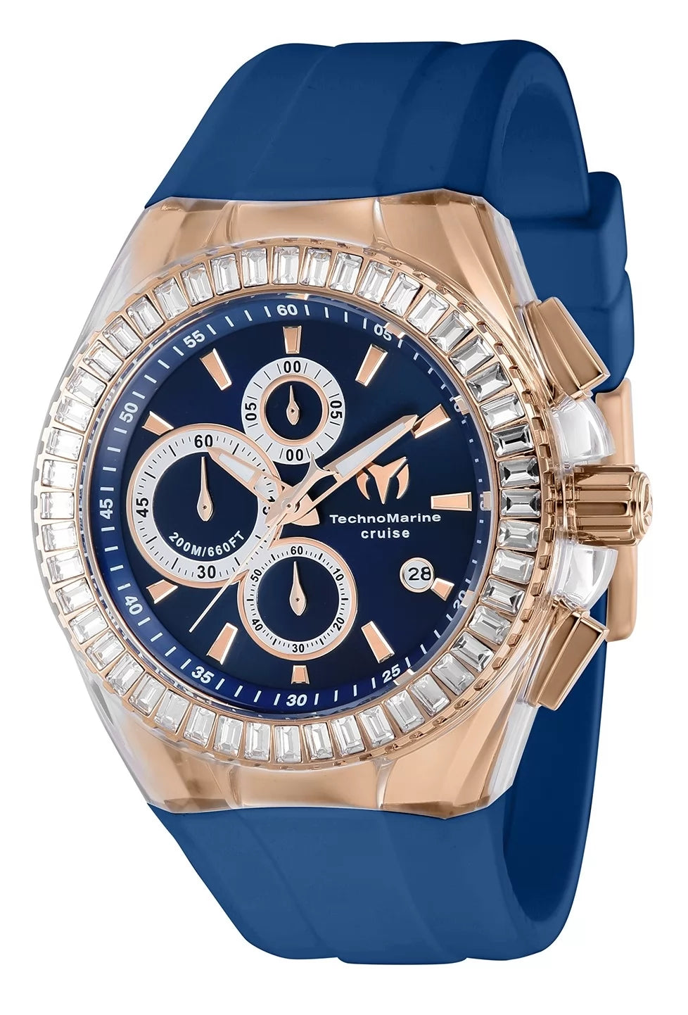 Technomarine Men's TM-121165 Cruise Quartz Chronograph Blue Dial Watch